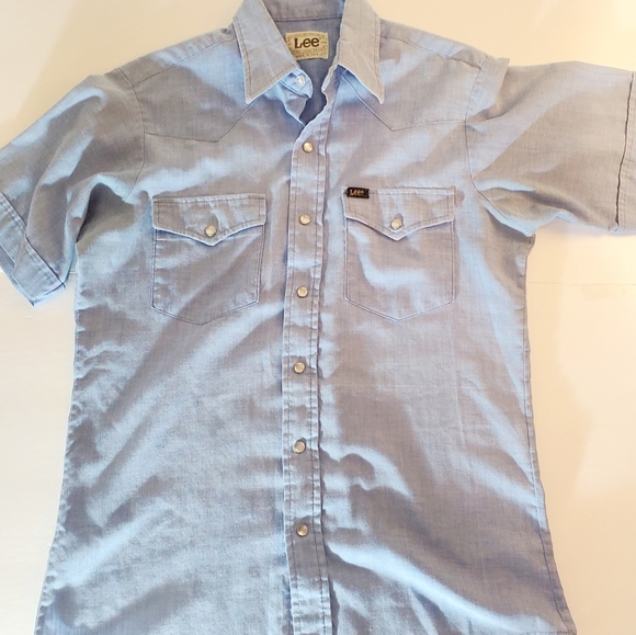 Lee Western Wear Pearl Cotton Button Up 